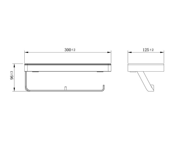 бумагодержатель LEMARK GLASS LINE